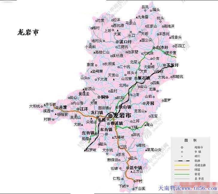 東莞到龍巖市地圖 m.kangtaiyuanshangmao.com